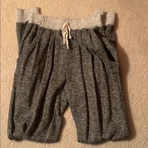 Gray jogger pants